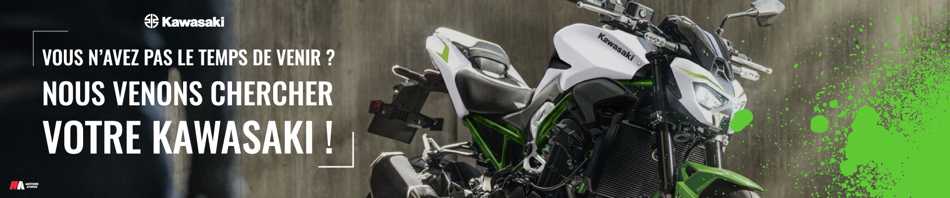 🏍️ NOUVEAU : VOTRE KAWASAKI, NOUS VENONS LA CHERCHER !